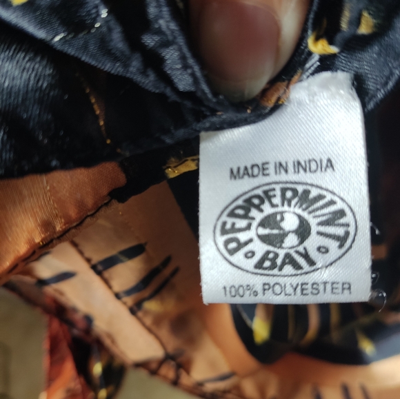 Peppermint Bay Sheer Tropical Scarf Sarong Cover Up Size 41 3/4" x 73" - Picture 5 of 10